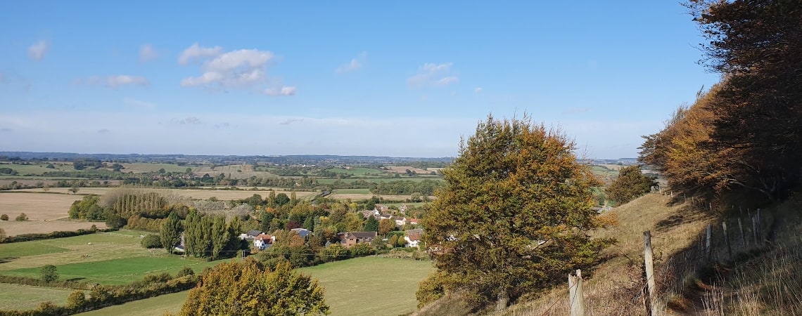 A photo of the countryside in Berkshire