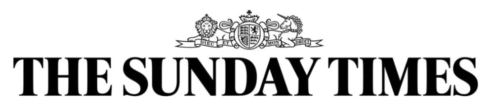 A logo for the sunday times