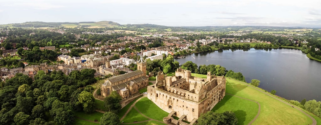 A photo of the countryside in West Lothian